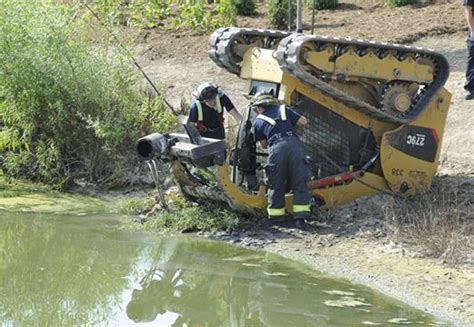 skid steer loader accident|skid steer crash.